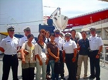 On board of the training ship 'Golden Bear'